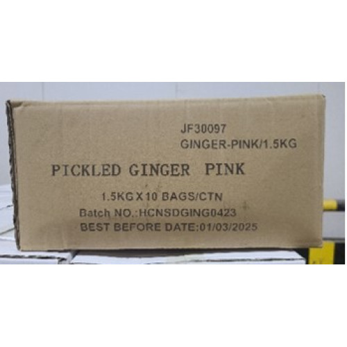 JF30097 [GINGER-PINK/1.5KG] GINGER SLICE PINK1.5KG X10PKTS/CTN