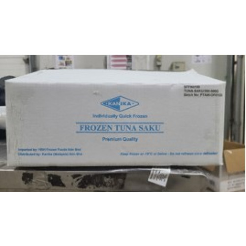 SFFI60100 [KTUNA-SAKU] FROZEN CO TUNA SAKU SIZE : 300-500GM