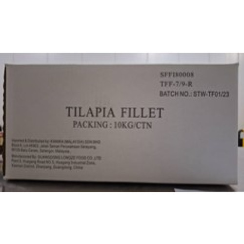 SFFI80008 [TFF-7/9-RED] FROZEN TILAPIA FILLET, SIZE : 7/9 (RED STRAP)"