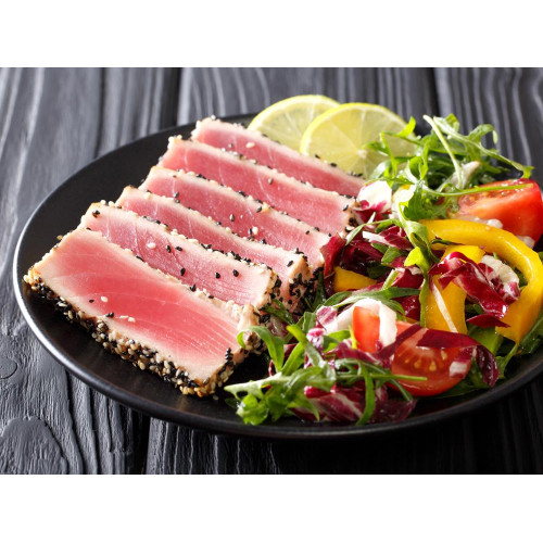SFFI60105 [TUNA-SAKU/500-800G] FROZEN CO TUNA SAKU SIZE : 500-800GM